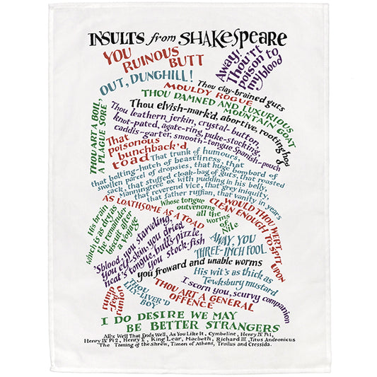 Shakespearean Insults Tea Towel