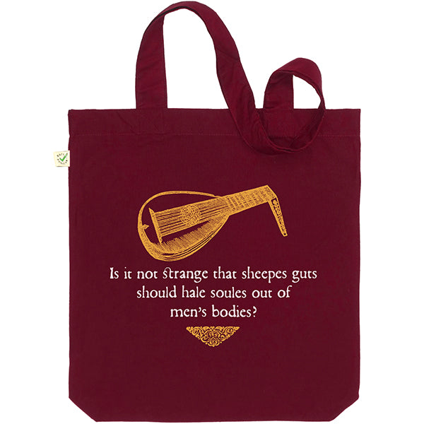 Shakespeare Musical Quotation Tote Bag