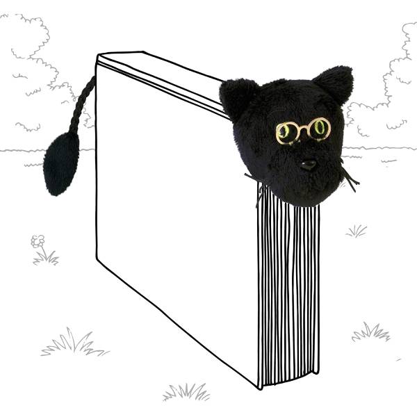 Book-Tails Bookmark - Black Cat