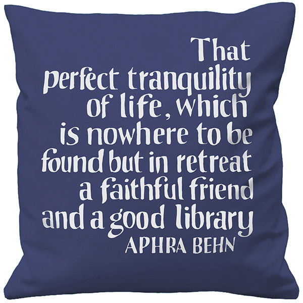 Aphra Behn Library Cushion Cover