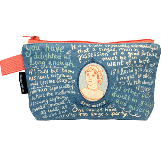 Jane Austen Zipped Pouch