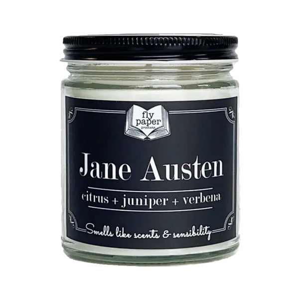 Jane Austen Glass Jar Candle