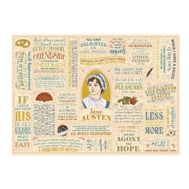 Jane Austen Quotations 1000 Piece Jigsaw Puzzle