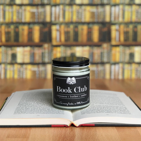 Book Club Glass Jar Candle