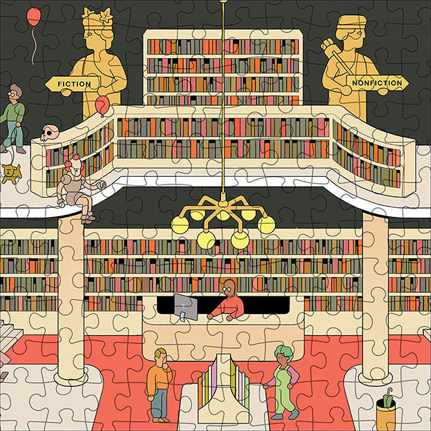 In The Bookstore 1000 Piece Jigsaw Puzzle