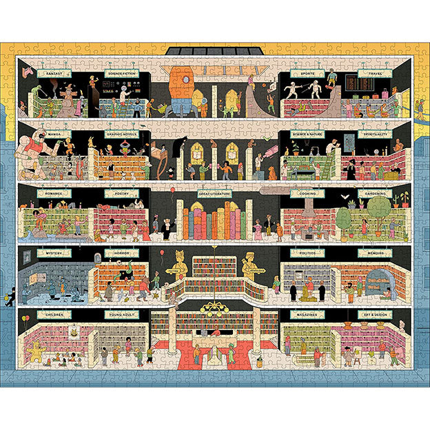 In The Bookstore 1000 Piece Jigsaw Puzzle