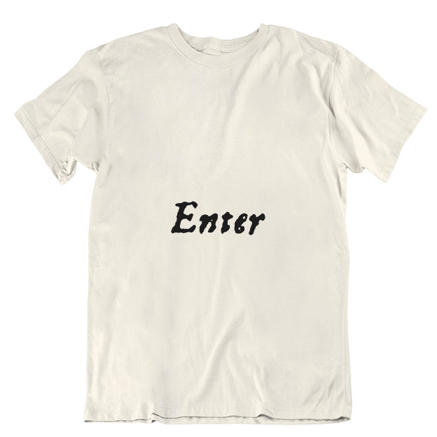 Enter ... Exeunt First Folio T-shirt - Parchment - Choice of Shapes/Styles