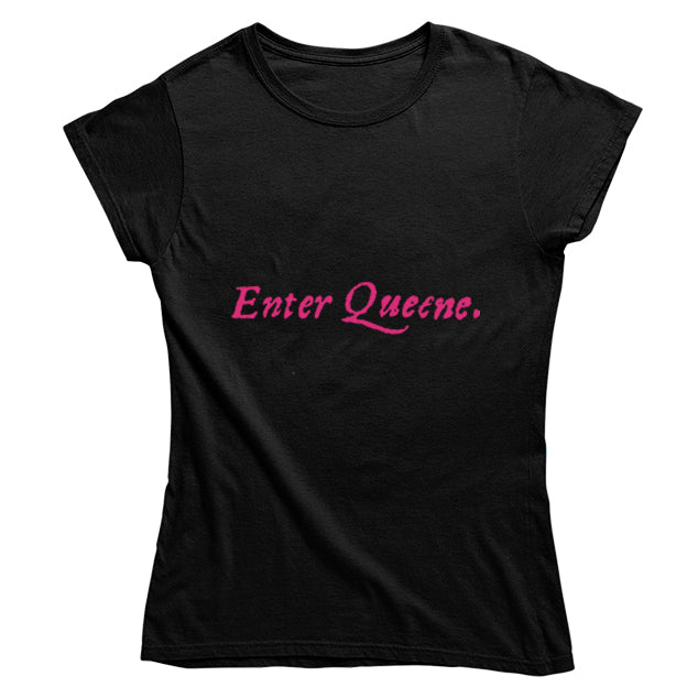 Enter Queene First Folio T-shirt - Choice of Shapes/Styles