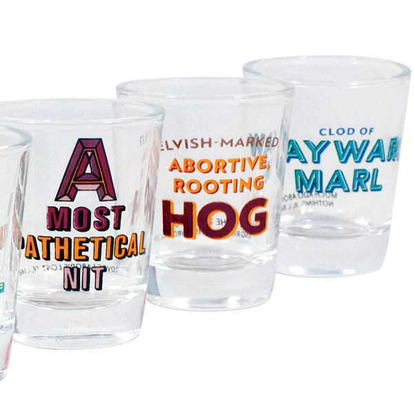 Shakespearean Insults Shot Glasses