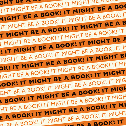 It Might Be A Book! Wrapping Paper Orange/Black