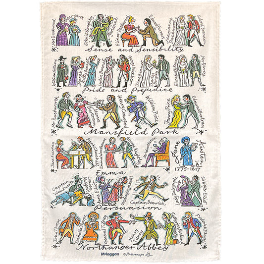 Jane Austen Tea Towel