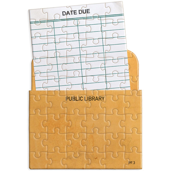 Library Card Jiggie - 85 Piece Jigsaw Puzzle
