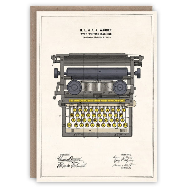 Typewriter Card