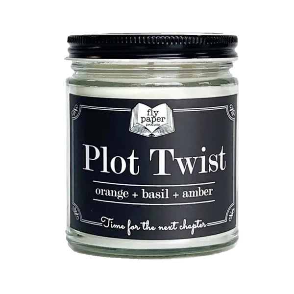 Plot Twist Glass Jar Candle