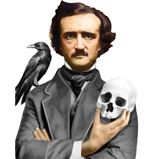 Edgar Allan Poe Shaped Card