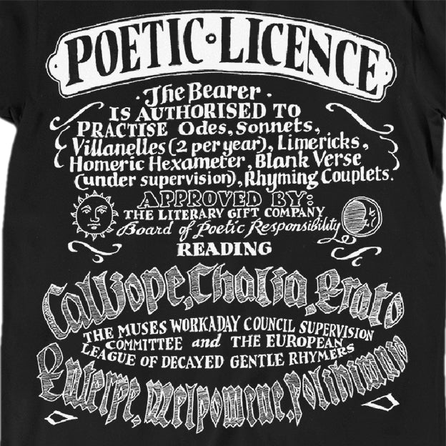 Poetic Licence T-shirt - Choice of Shapes/Styles