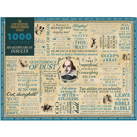 Shakespearean Insults 1000-Piece Jigsaw Puzzle