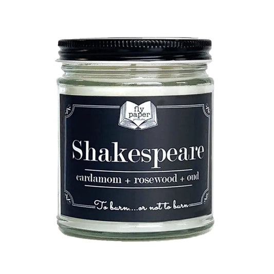 Shakespeare Glass Jar Candle