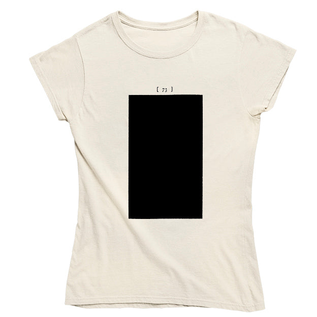 Tristram Shandy Black Page T-shirt - Choice of Shapes/Styles