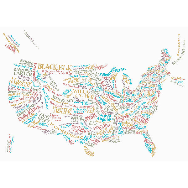 USA Literary Map