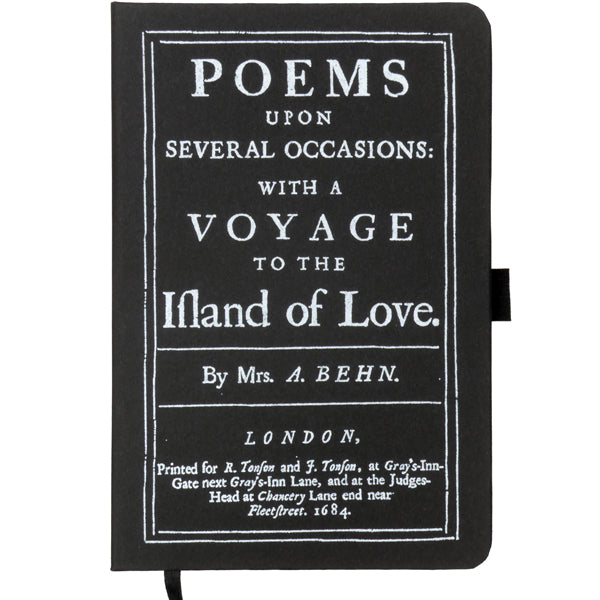 Island of Love Aphra Behn Notebook Black