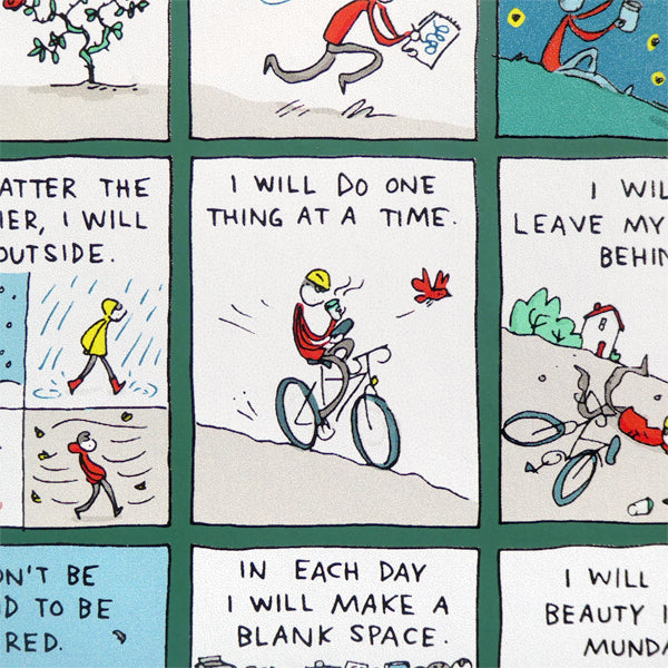 The Attention Manifesto - Grant Snider Notebook and Pen