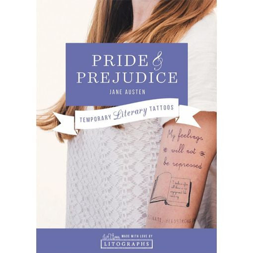 Austen's Pride and Prejudice Temporary Tattoos