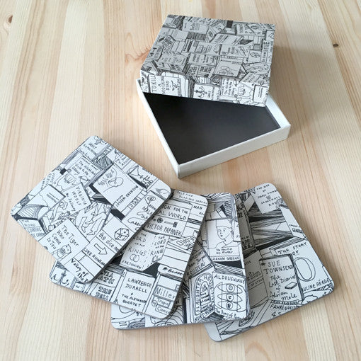 'Books' Coaster Set