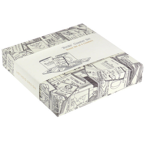 'Books' Coaster Set