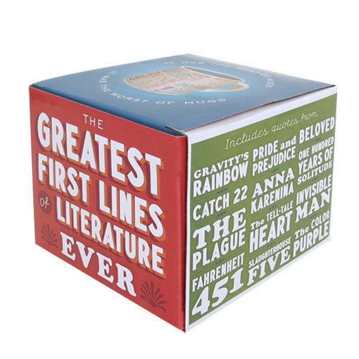 First Lines in Literature Mug