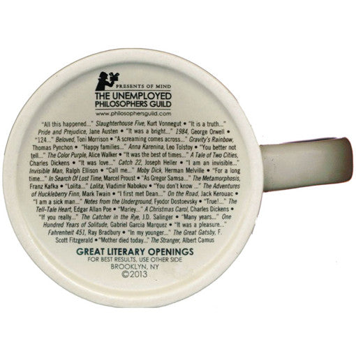 First Lines in Literature Mug
