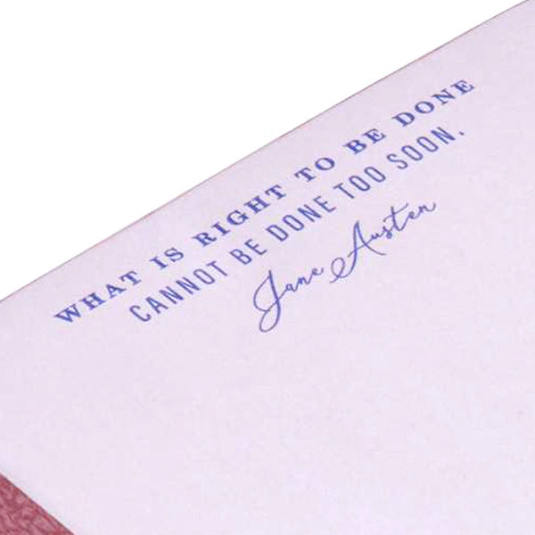 Jane Austen: What is Right to be Done Memo Cube