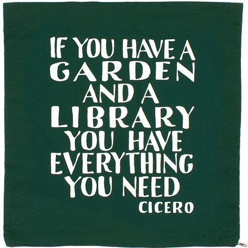 Cicero Library Cushion Cover Green