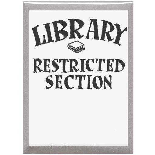 Library Restricted Section Bookplates