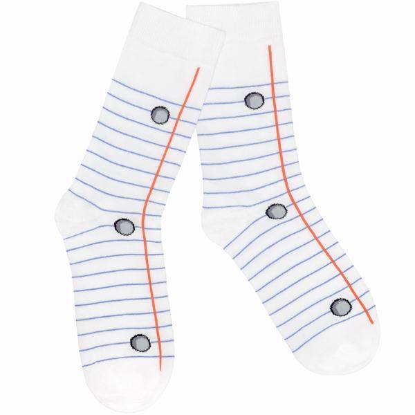 Lined Paper Socks