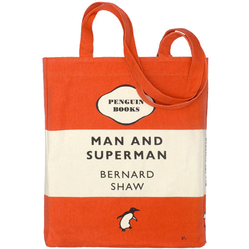 Man and Superman Penguin Tote Bag