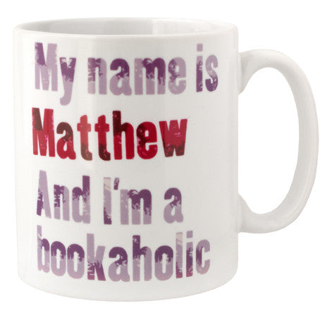 Personalised Bookaholic Mug