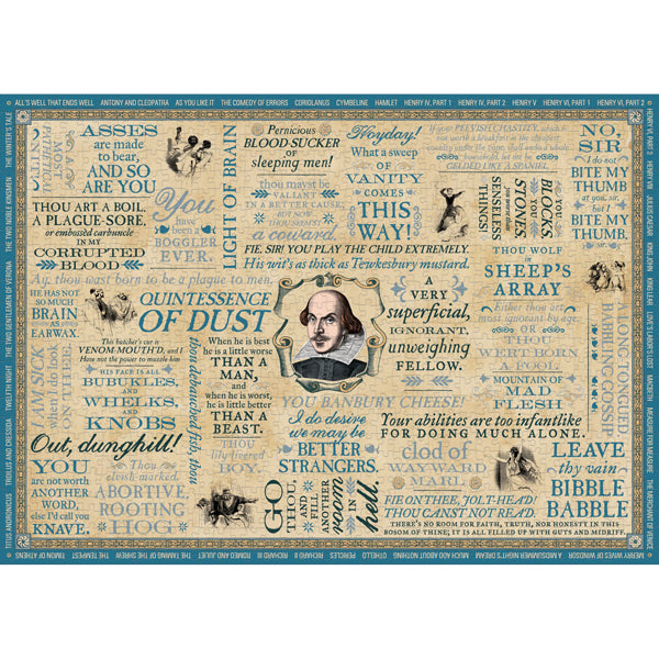 Shakespearean Insults 1000-Piece Jigsaw Puzzle