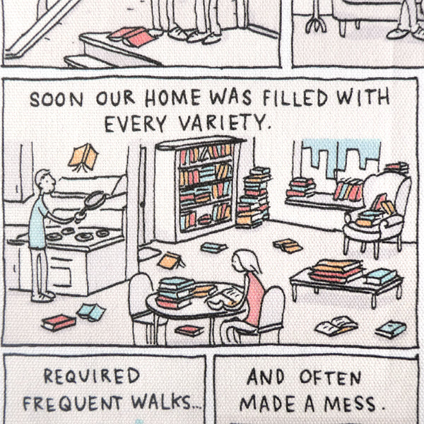 Stray Books - Grant Snider Tea Towel