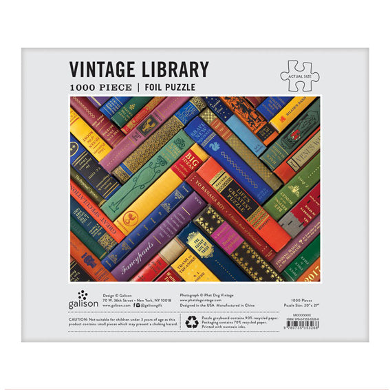 Vintage Library 1000 Piece Jigsaw Puzzle